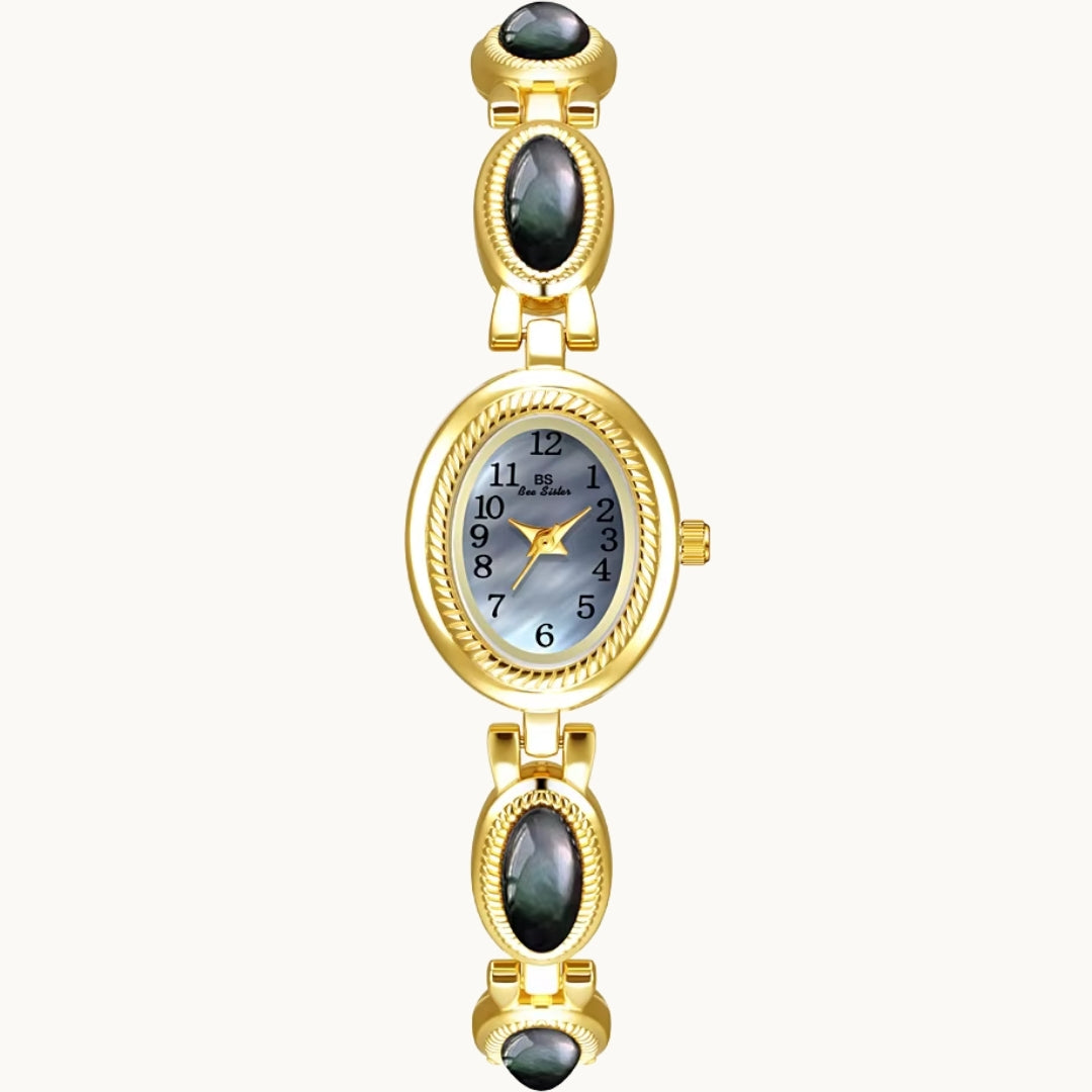 Gold Watch with Mother of Pearl