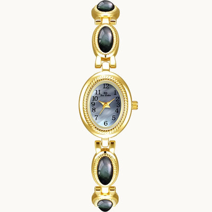 Gold Watch with Mother of Pearl