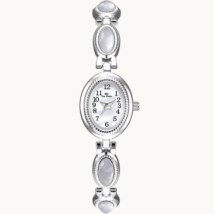 Silver Watch with Mother of Pearl