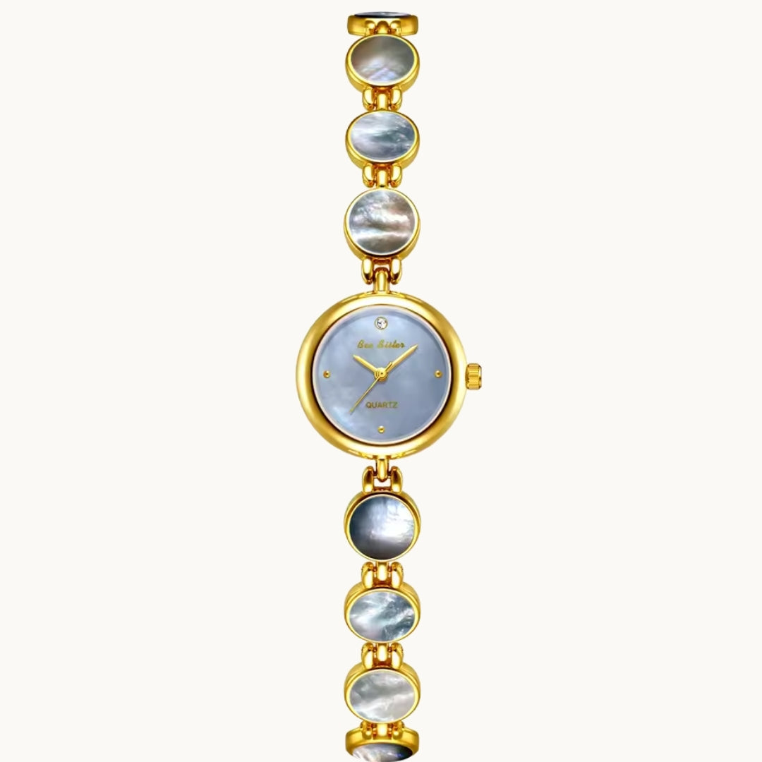 Gold Watch with Mother of Pearl