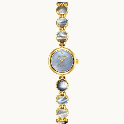 Gold Watch with Mother of Pearl